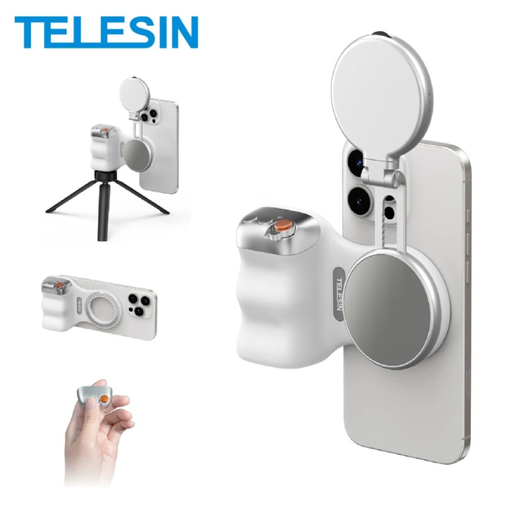 TELESIN 전화 카메라 촬영 핸드 그립 스마트폰 홀더 보조 안드로이드 원격 제어 Only Hand Grip - 상품 이미지