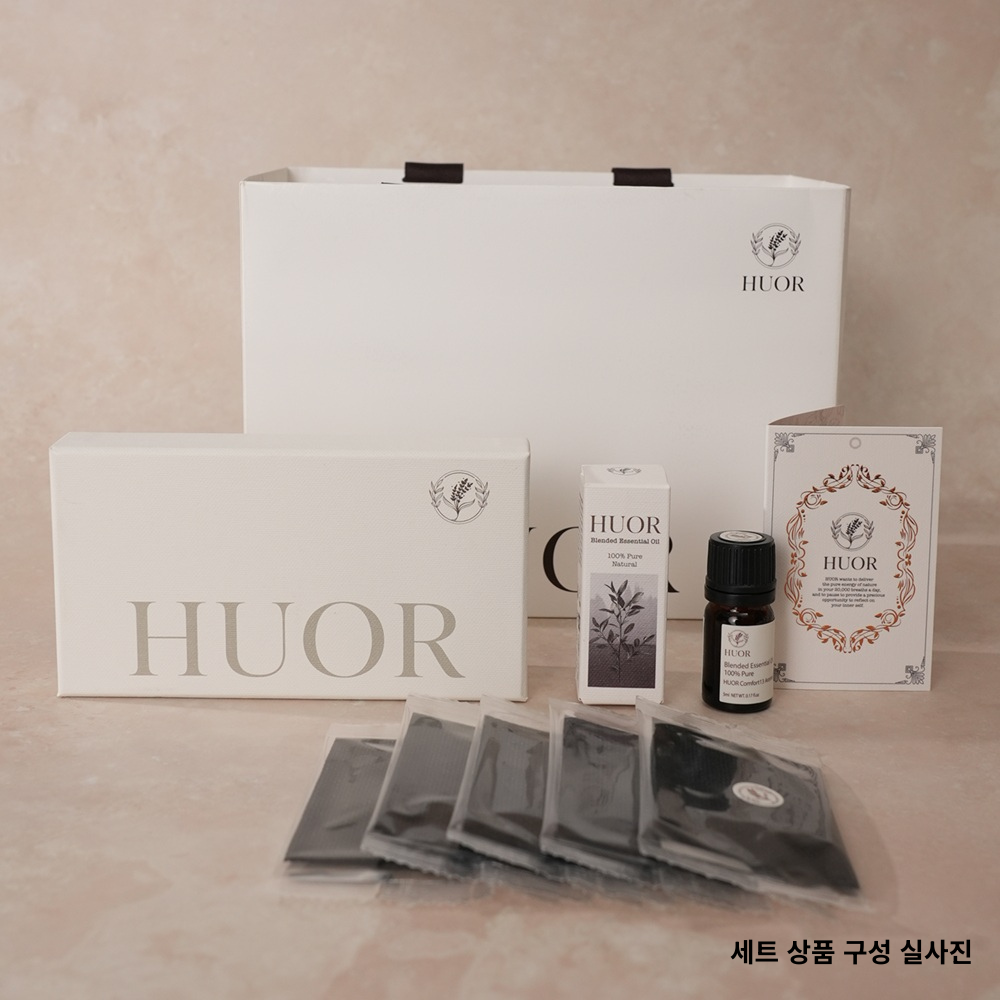 휴오르 컴포트13 천연 아로마 오일+발향시트+쇼핑백세트 숙면오일 탈취 차량방향제 집들이선물 - 상세 이미지 4