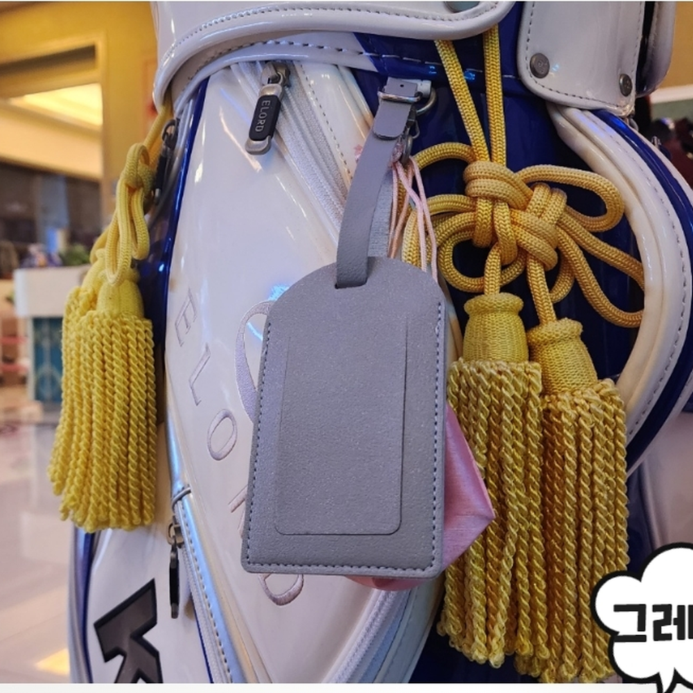 프라이빗커버 헬스장스포츠백네임택 캠핑배낭이름표 그레이 - 상세 이미지 5