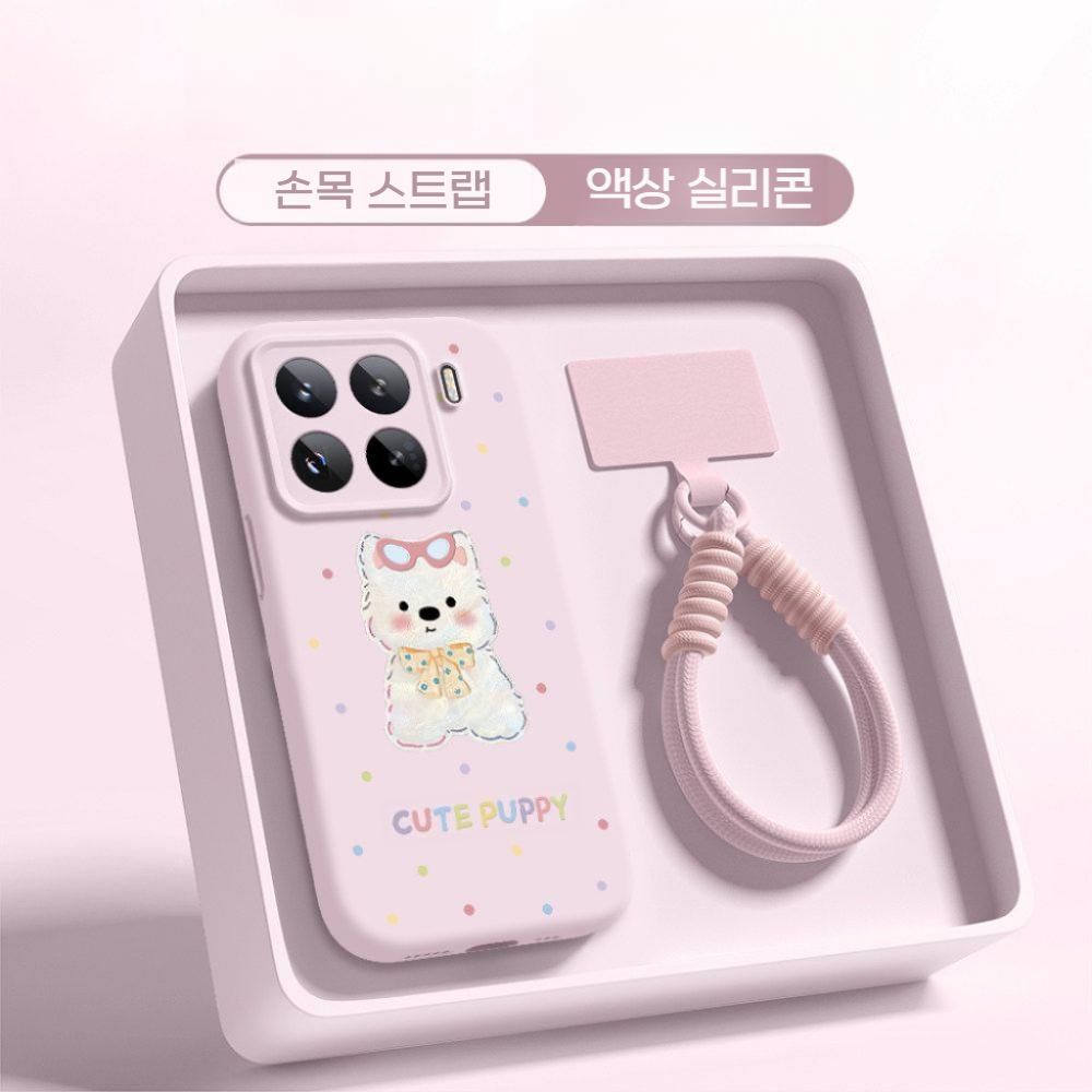 샤오미 17T 프로 케이스 폴카 도트 맥세이프 자석 강아지 실리콘 커버 - 상세 이미지 2