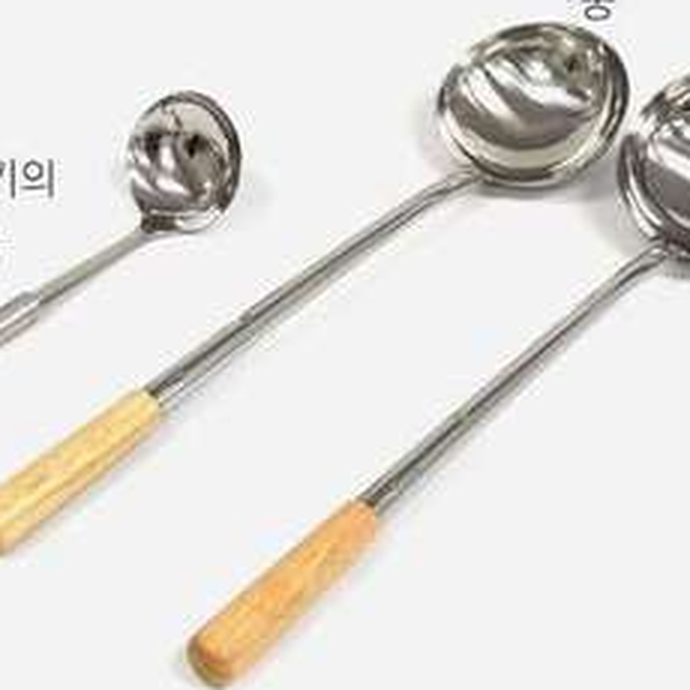 나무손잡이대량조리 원조까오기중화요리웍국자 스텐볶음요리중화국자 중화국자 1호 - 상세 이미지 3