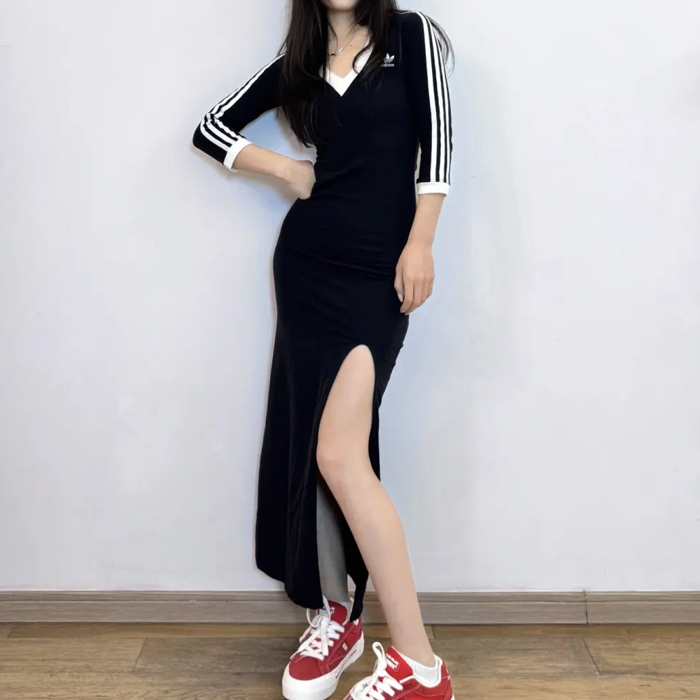 아디다스 오리지널 아디컬러 클래식 3S 맥시 드레스 블랙 IK0439 - 상세 이미지 5