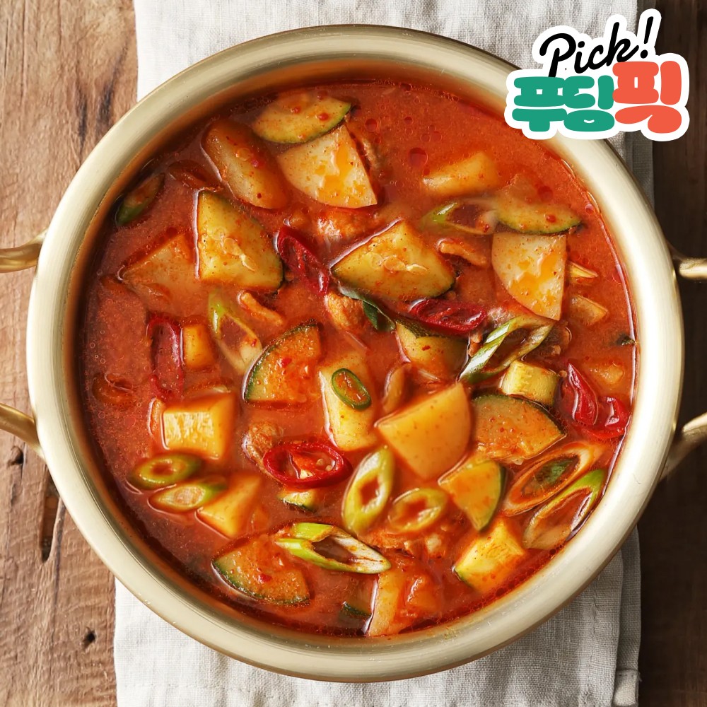 [푸딩픽] 원팩 고추장찌개 320g 밀키트 10분완성 캠핑 자취생 간편식 - 상품 이미지