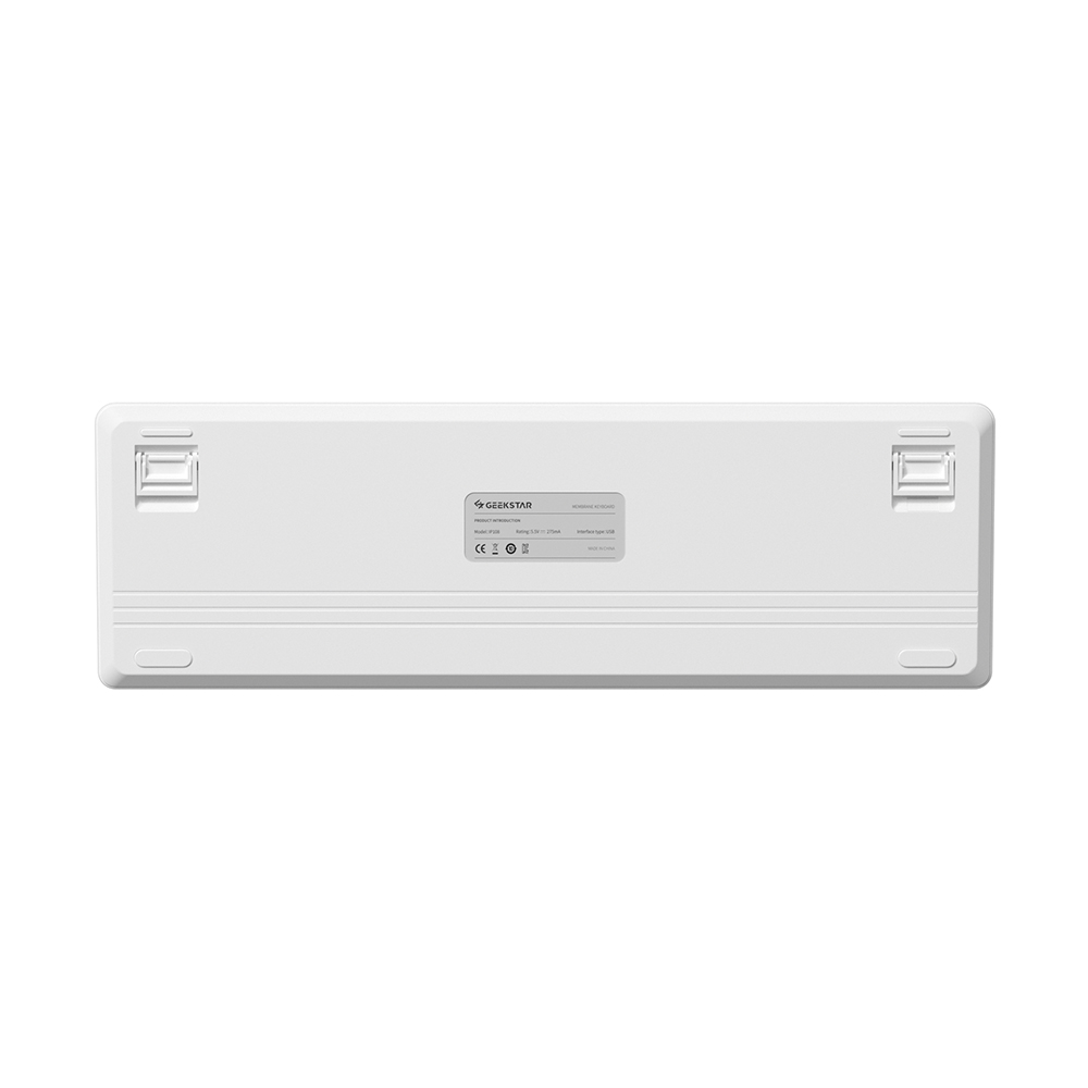 긱스타 파운데이션 유선 사무용 키보드 풀배열 저소음 USB-C 19C 포슬린 화이트, 멤브레인 이미지 6