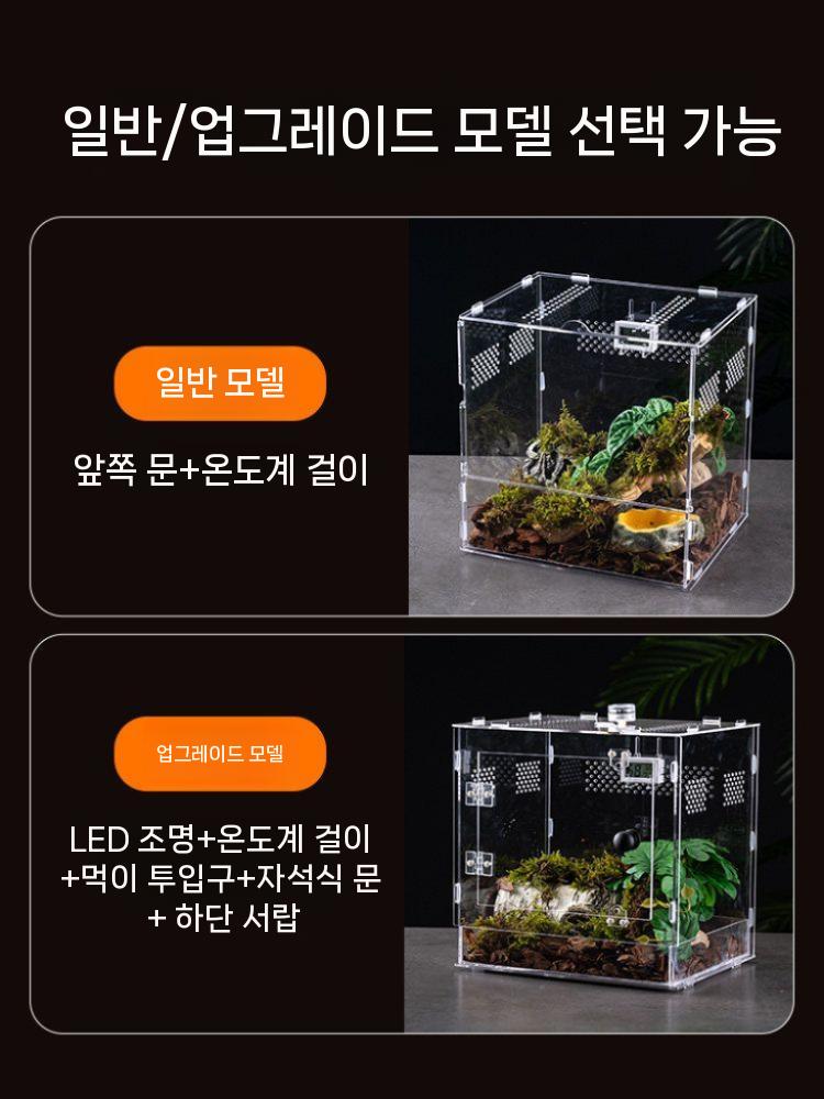 곤충 사육장 케이지 아크릴 투명 사슴벌레 파충류 사육 이미지 6