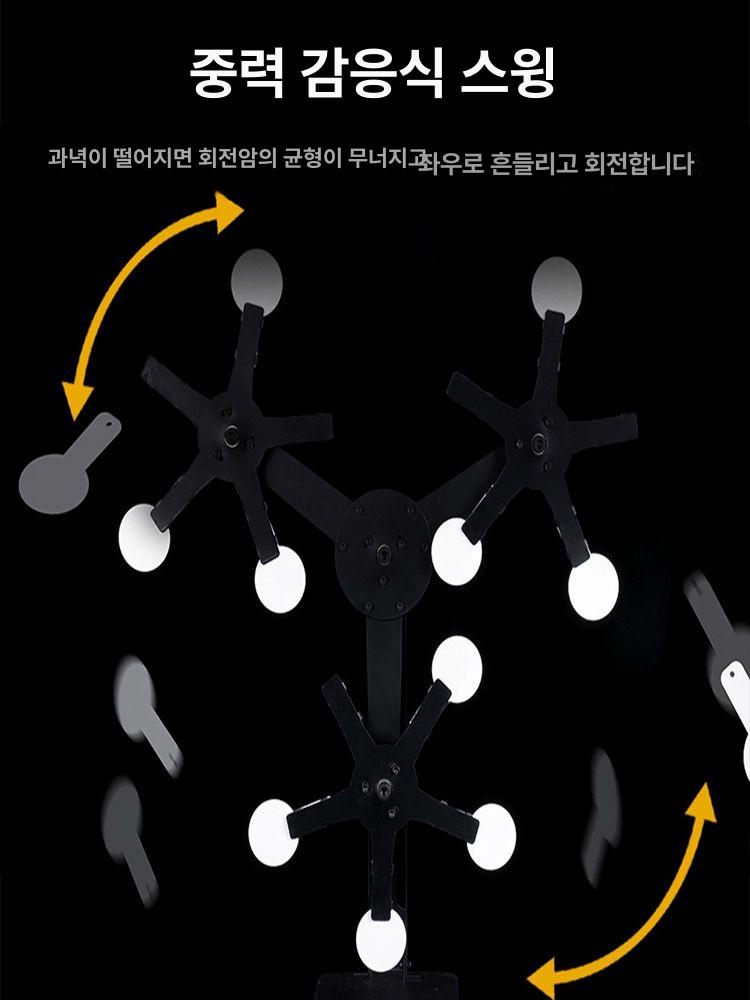 사격 타겟 비비탄 회전 과녁 에어소프트 표적판 훈련 오성 표적 - 상세 이미지 5