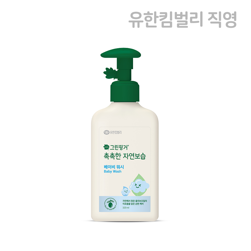 그린핑거 촉촉한 자연보습 베이비 워시 320ml X 1EA / 어린이 워시,베이비바스,유아바스, 신생아 - 상품 이미지