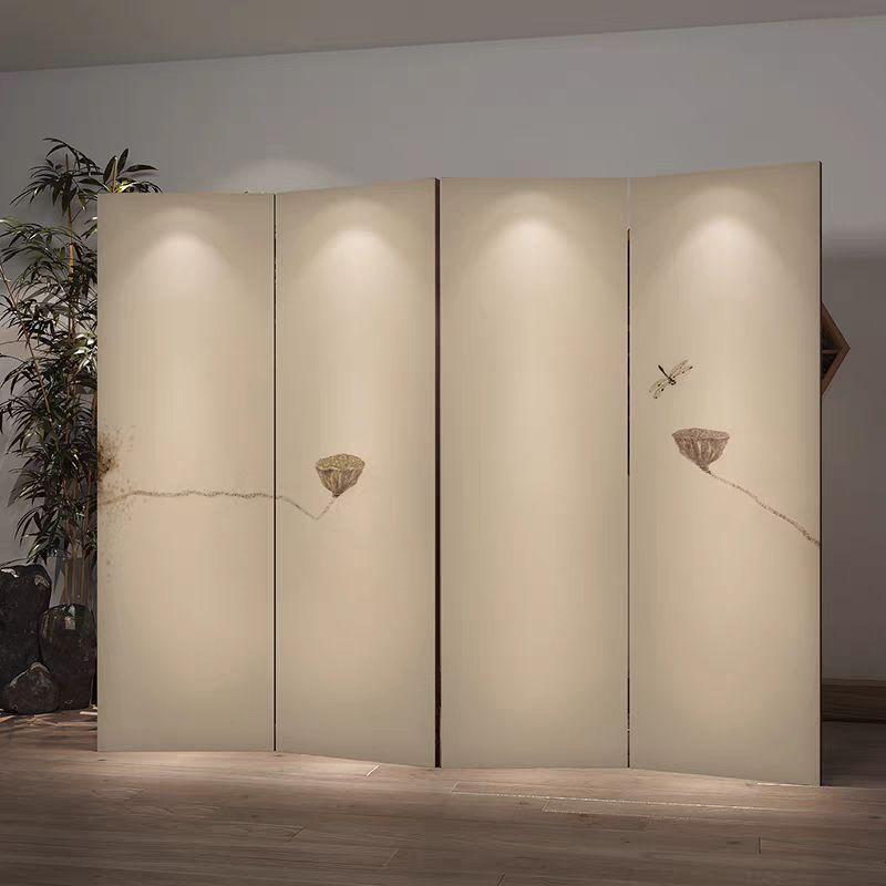 인테리어 병풍 접이식 파티션 동양화 자수 가림막 장식 폭 0.4m x 높이 1.8m x 5패널 - 상세 이미지 2