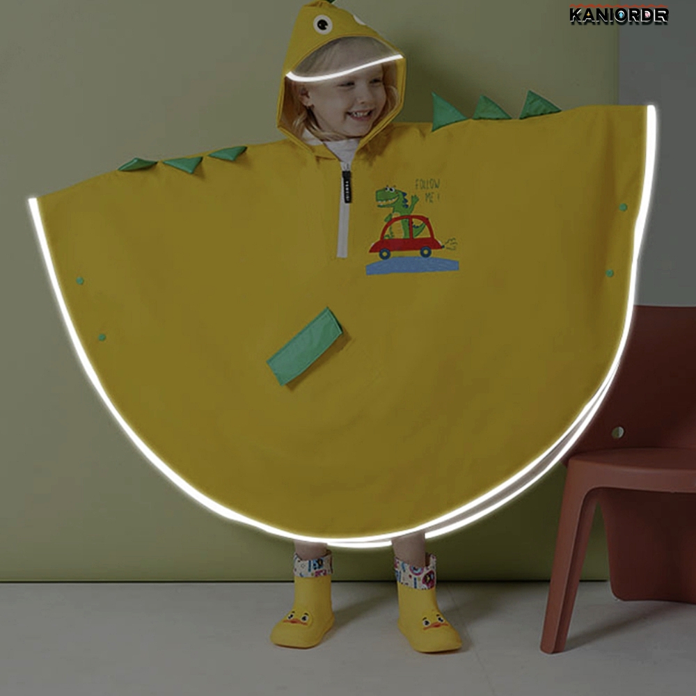 초등학생 우비 저학년 어린이집 아이 판초우의 캐릭터 레인자켓 - 상품 이미지