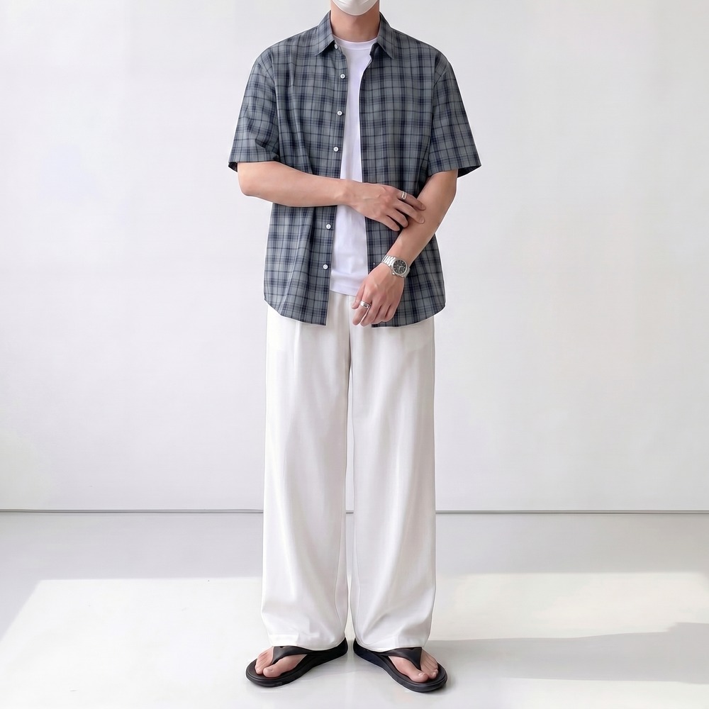 1+1 남자냉장고바지 남자와이드슬랙스 - 상세 이미지 3