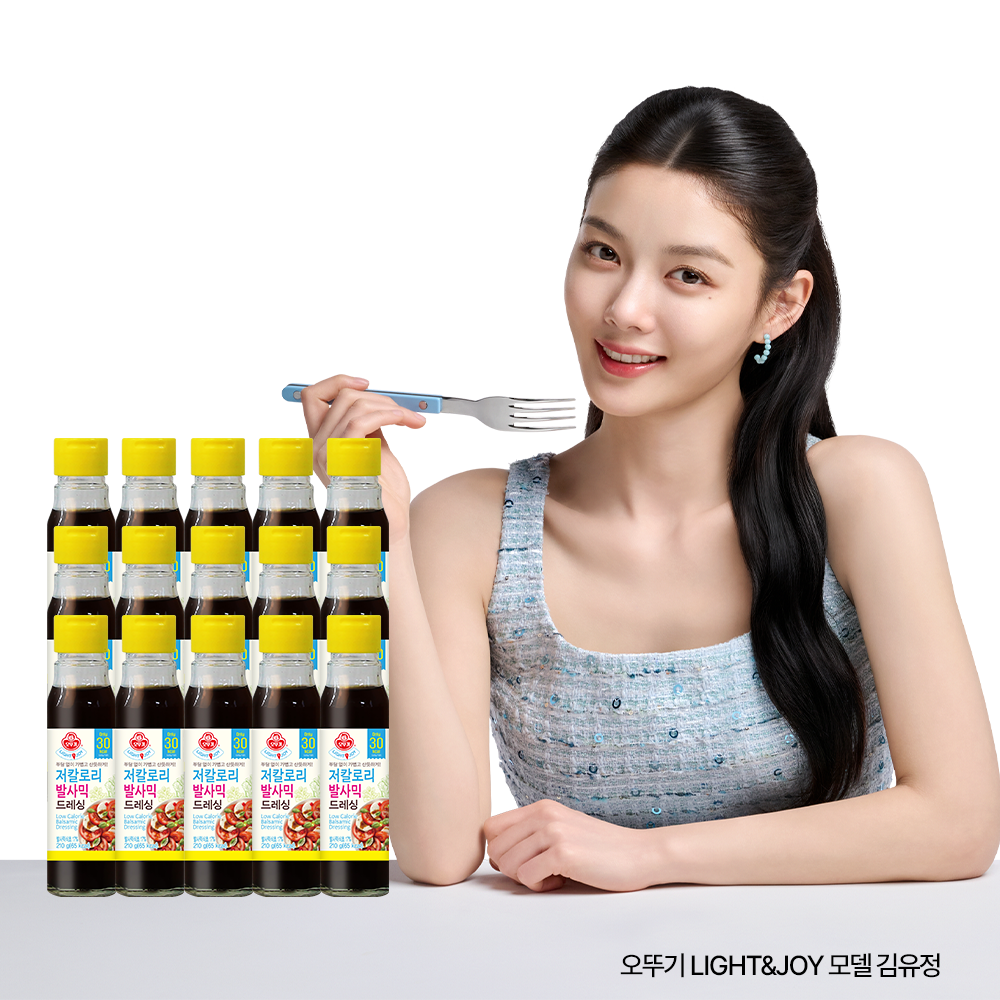 오뚜기 Light&Joy 발사믹 저칼로리드레싱 205ml, 15개 - 상품 이미지