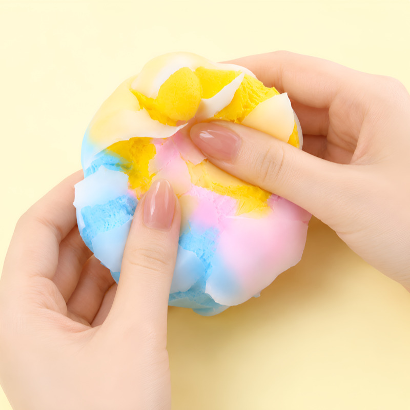고양이 발바닥 왁뿌볼 스트레스 볼 왁스 팝 왁뿌 말랑이 뿌시기 크런치 스퀴시 클레이 - 상세 이미지 2