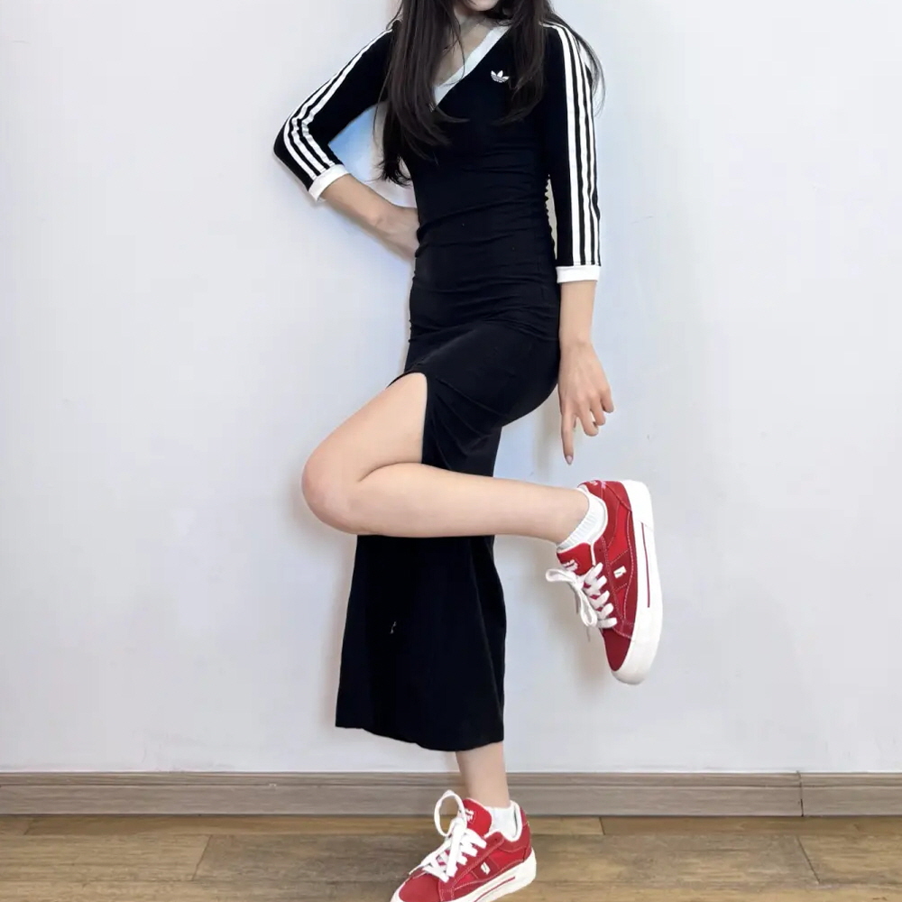 아디다스 오리지널 아디컬러 클래식 3S 맥시 드레스 블랙 IK0439 이미지 6