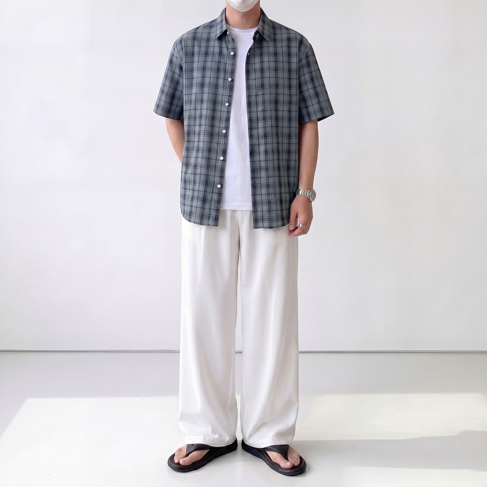 1+1 남자냉장고바지 남자와이드슬랙스 - 상세 이미지 4