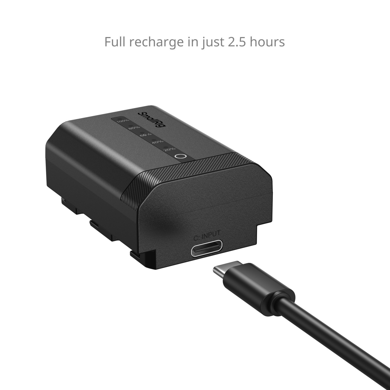 스몰리그 Sony NP-FZ100용 USB-C 충전식 카메라 배터리 (잔량 디스플레이) 5297 - 상세 이미지 5