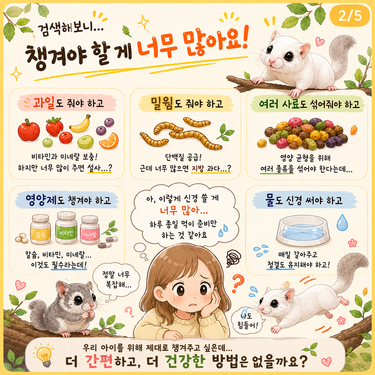 피그미다람쥐 사료 350g 올인원 전용사료 오르테일 - 상세 이미지 4
