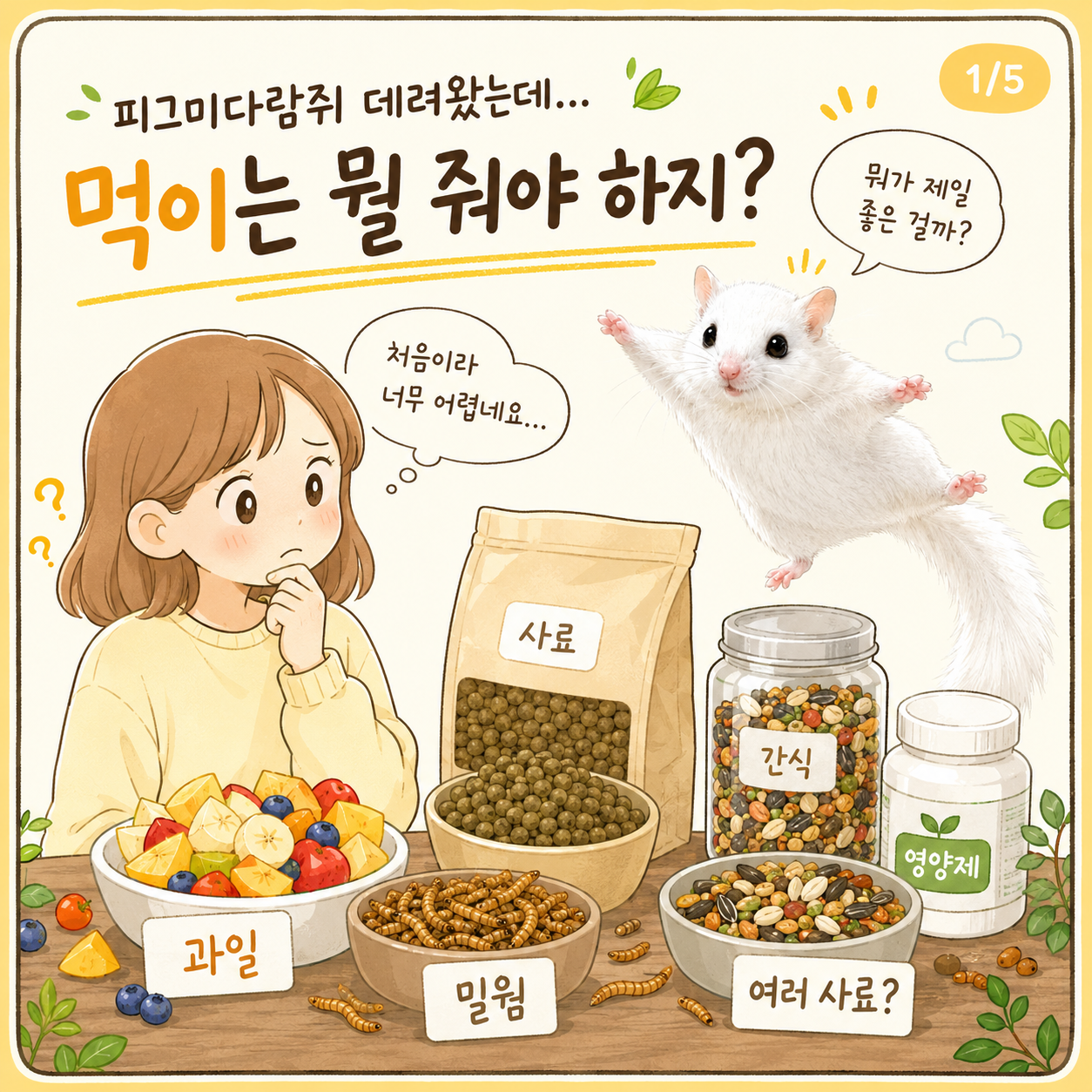 피그미다람쥐 사료 350g 올인원 전용사료 오르테일 - 상세 이미지 3