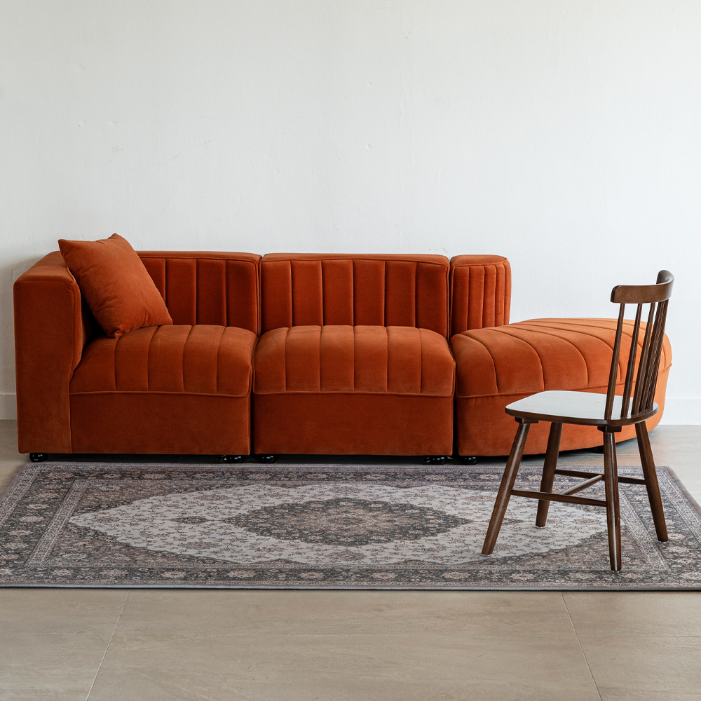 인룸 페르시안 헤리티지 빈티지 러그 카페트 빈티지블루, 170x230cm - 상품 이미지