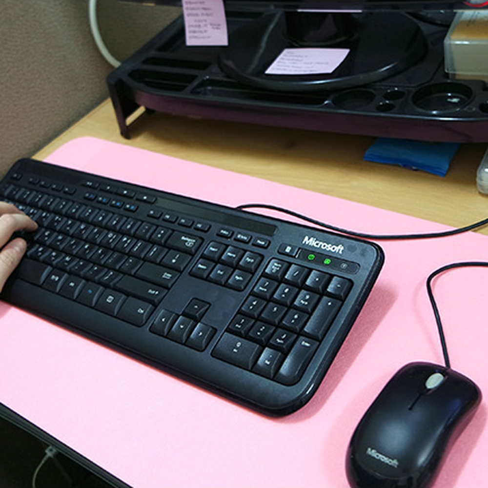 와이드학생용책상깔개 핑크감성업무효율책상매트 부직포사무실용데스크매트 - 상세 이미지 2