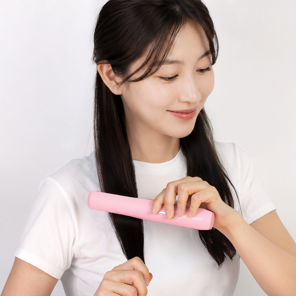 벨리곰 휴대용 매직기 무선 미니 판 고데기 뿌리볼륨 앞머리 초소형 이미지 6