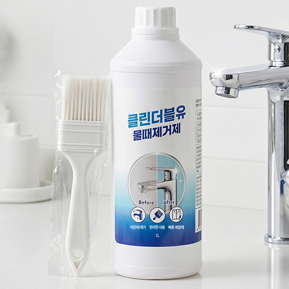 스탠다드엔 클린더블유 물때제거제 샤워부스 욕실 유리 거울 수전 싱크대 1L 붓포함