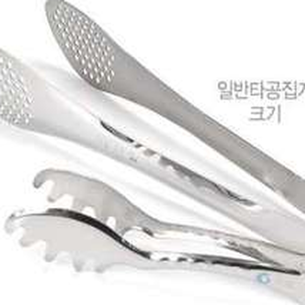 미니사이즈샐러드용타공집게 타공디자인조리용 스텐뷔페용스파게티집게 - 상세 이미지 2
