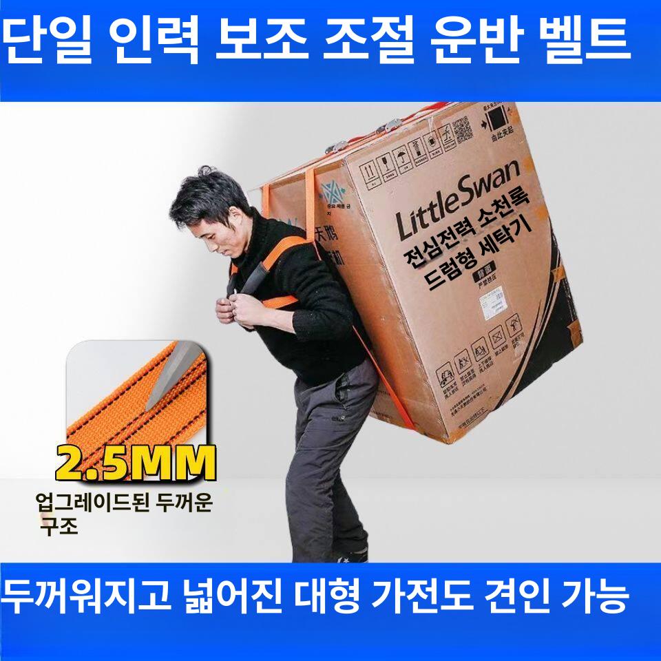 이동 스트랩 이삿짐 가구 운반끈 어깨벨트 보조벨트 벨트 두꺼운 2.5mm 5mx2줄 - 상세 이미지 4