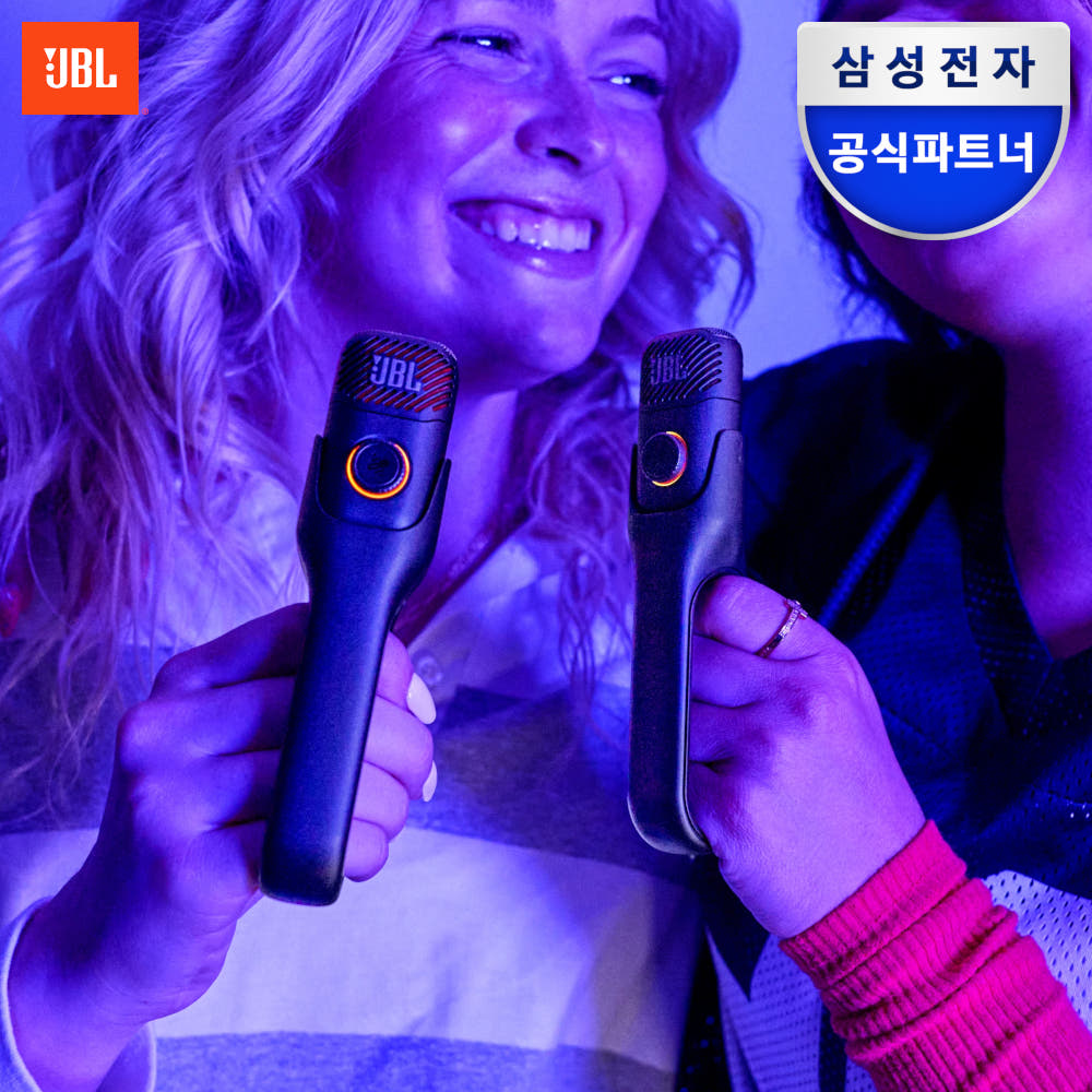 삼성공식파트너 씨앤에이치 삼성 JBL EASYSING MIC MINI DUO 무선 미니 휴대용 AI 마이크 2인용