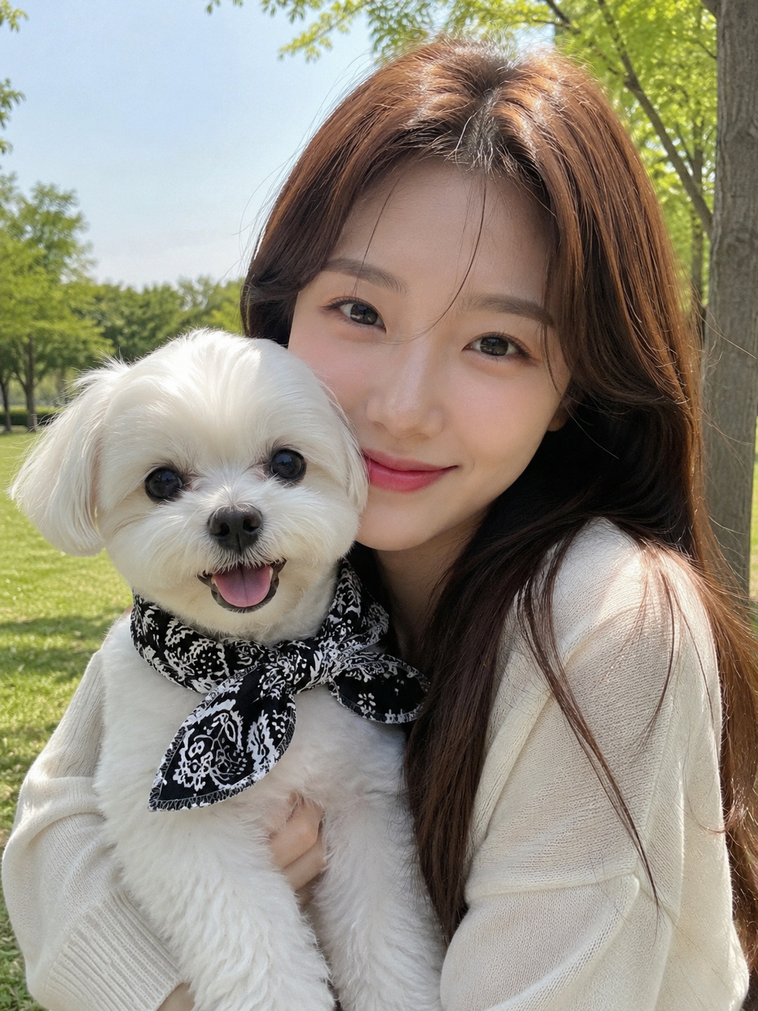 강아지 쿨 스카프 머플러 케이프 애견 여름 목도리 블루S - 상세 이미지 4