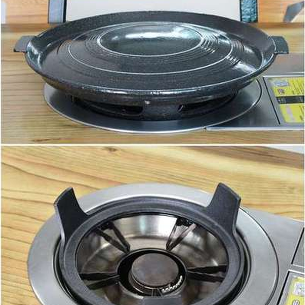 주물재질화로용삼발이 미니멀감성고기불판용솥뚜껑받침 원형디자인캠핑조리솥뚜껑스탠드 - 상세 이미지 4