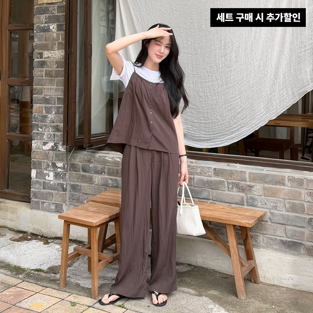 네이버 클라비스 클라비스 쿨셉업 뷔스티에/티셔츠/나일론 팬츠 SET 3pcs