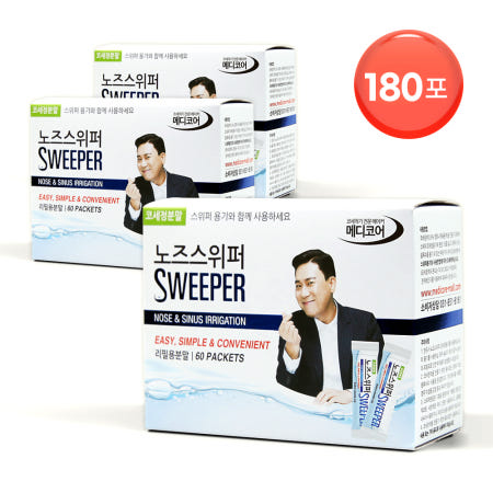 노즈스위퍼 코세정분말 180포 / 이상민 코세척 생리식염수 코청소