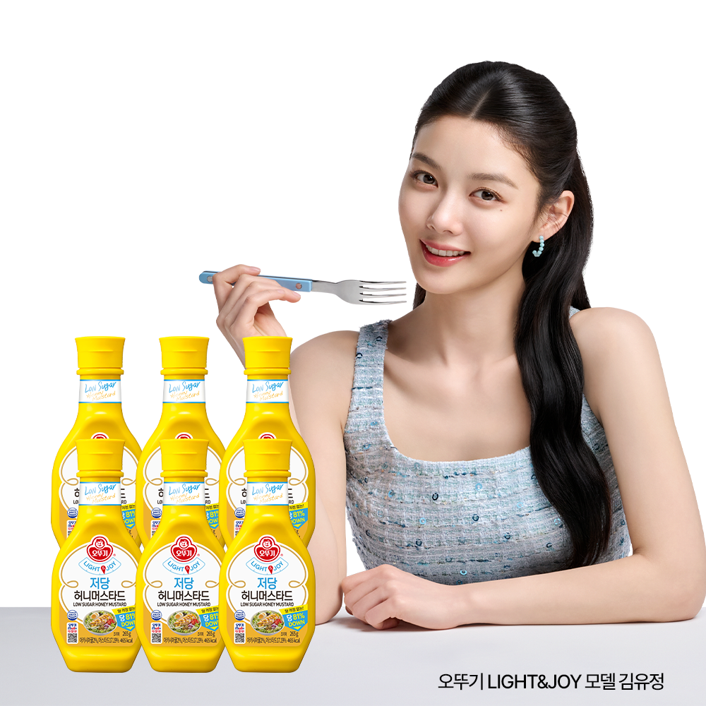 오뚜기 LIGHT&JOY 저당 허니머스타드 265G 6개 - 메인 이미지