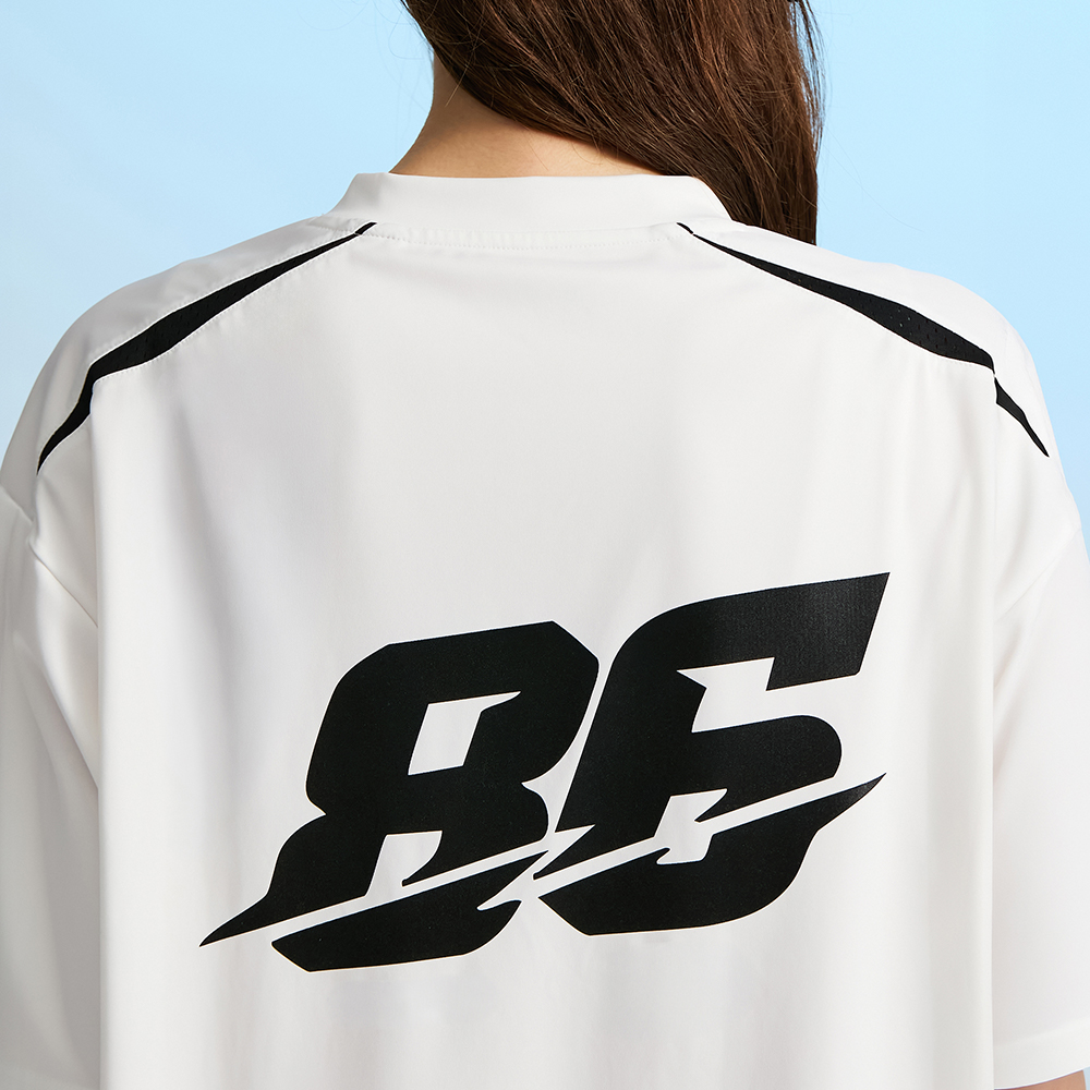 하이드로 메쉬 퍼포먼스 오버핏 남자 여성 래쉬가드 반팔 져지 화이트 - 상세 이미지 5