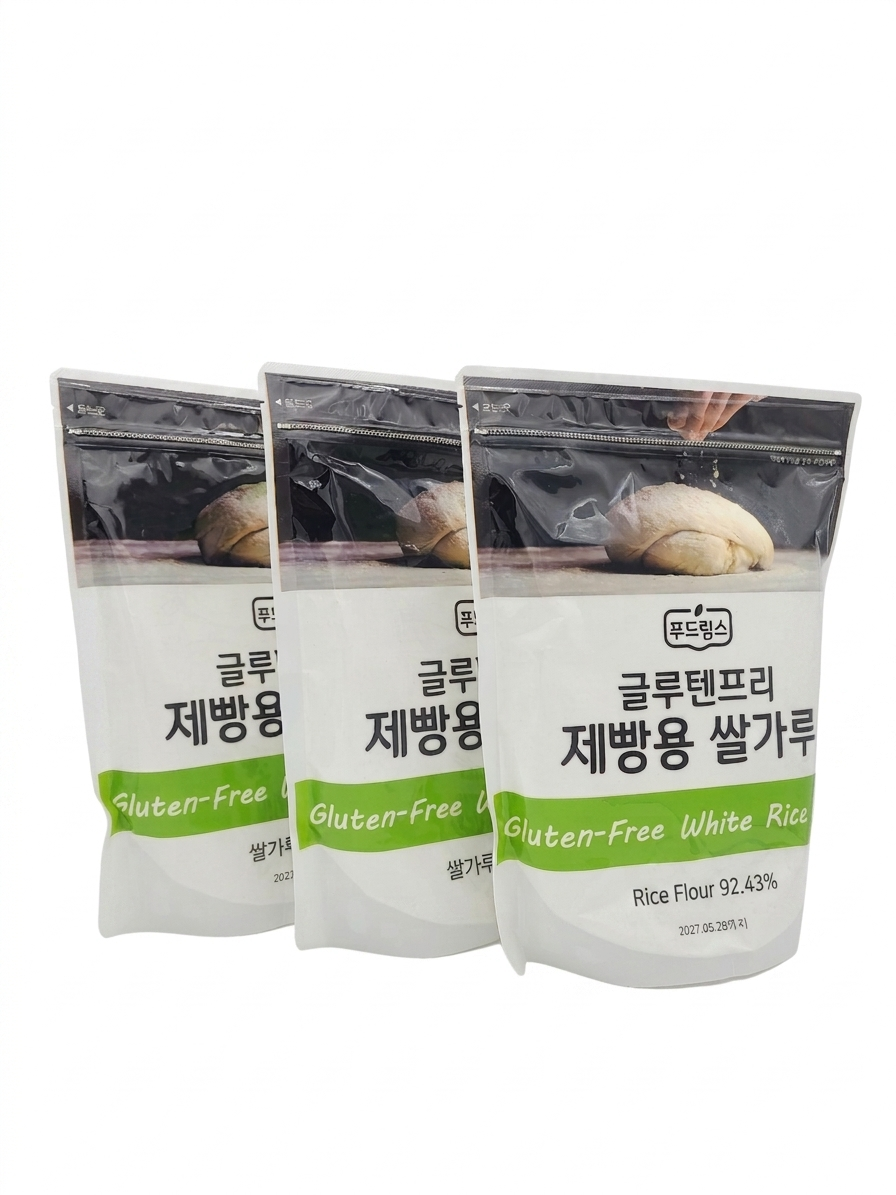 [글루텐프리] Glutenfree 푸드림스 제빵용쌀가루. 밀가루대체 1kg, 3개 - 상세 이미지 4
