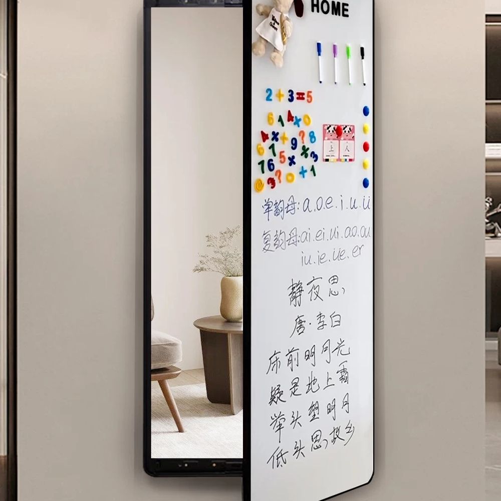 자석 전신거울 슬라이드 전신거울 옷장 부착형 가벼운 접착 문걸이 붙이는 160x60 - 상세 이미지 2