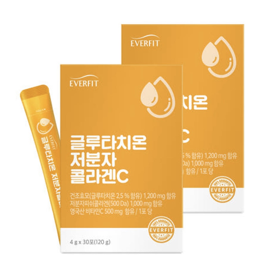 내츄럴플러스 글루타치온 저분자 콜라겐C 비타민C 4g 30포, 2개 - 상품 이미지