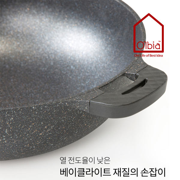 국산 인덕션 양수웍 대형 튀김냄비 궁중팬 양면코팅 40cm 이미지 7