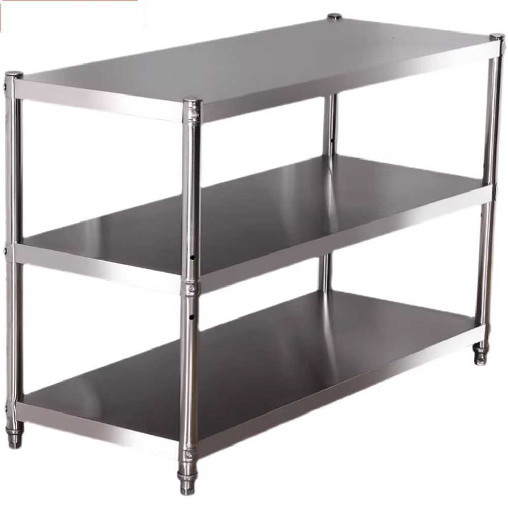 업소용 스텐 선반 주방 작업대 조리대 식당 수납 다이 60x30x80 3단 조절 선반 - 상품 이미지
