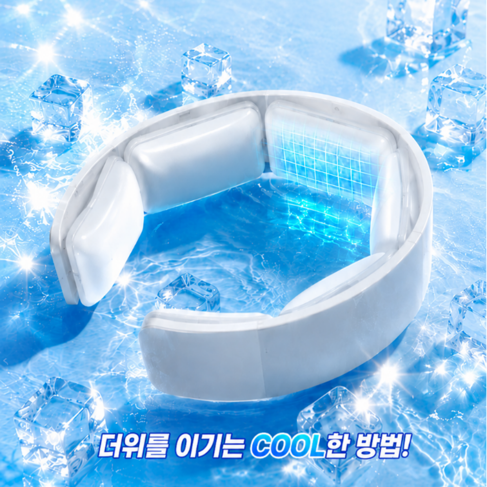 아이스넥쿨러 쿨스카프 와이드 넥밴드 목쿨링 등산 냉감 얼음목걸이 PCM - 상세 이미지 4
