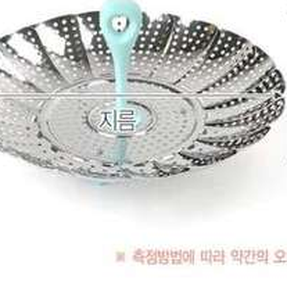 세척간편찜요리 스텐만두찜스텐찜기 냄비호환채반접이식찜기 23호 - 상세 이미지 3