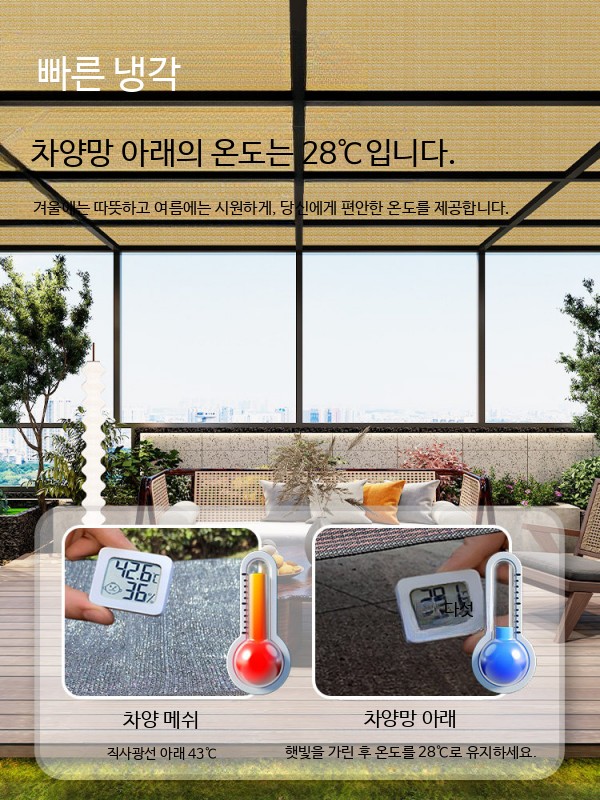대형 썬쉐이드 그늘막 방수 차광막 직사각형 차량용 차단 - 상세 이미지 3