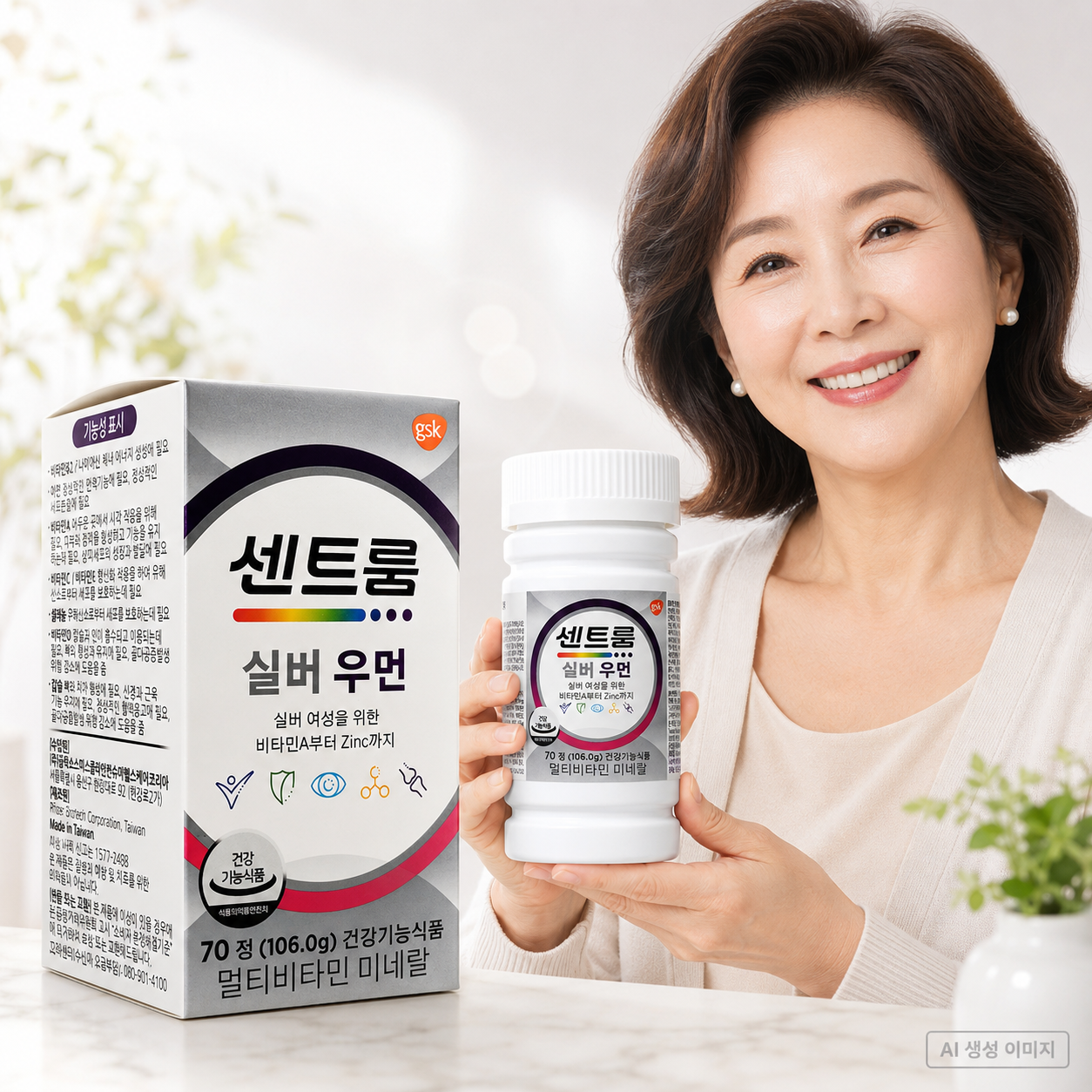 약국 센트룸 실버 포 우먼 종합비타민 영양제 - 상품 이미지