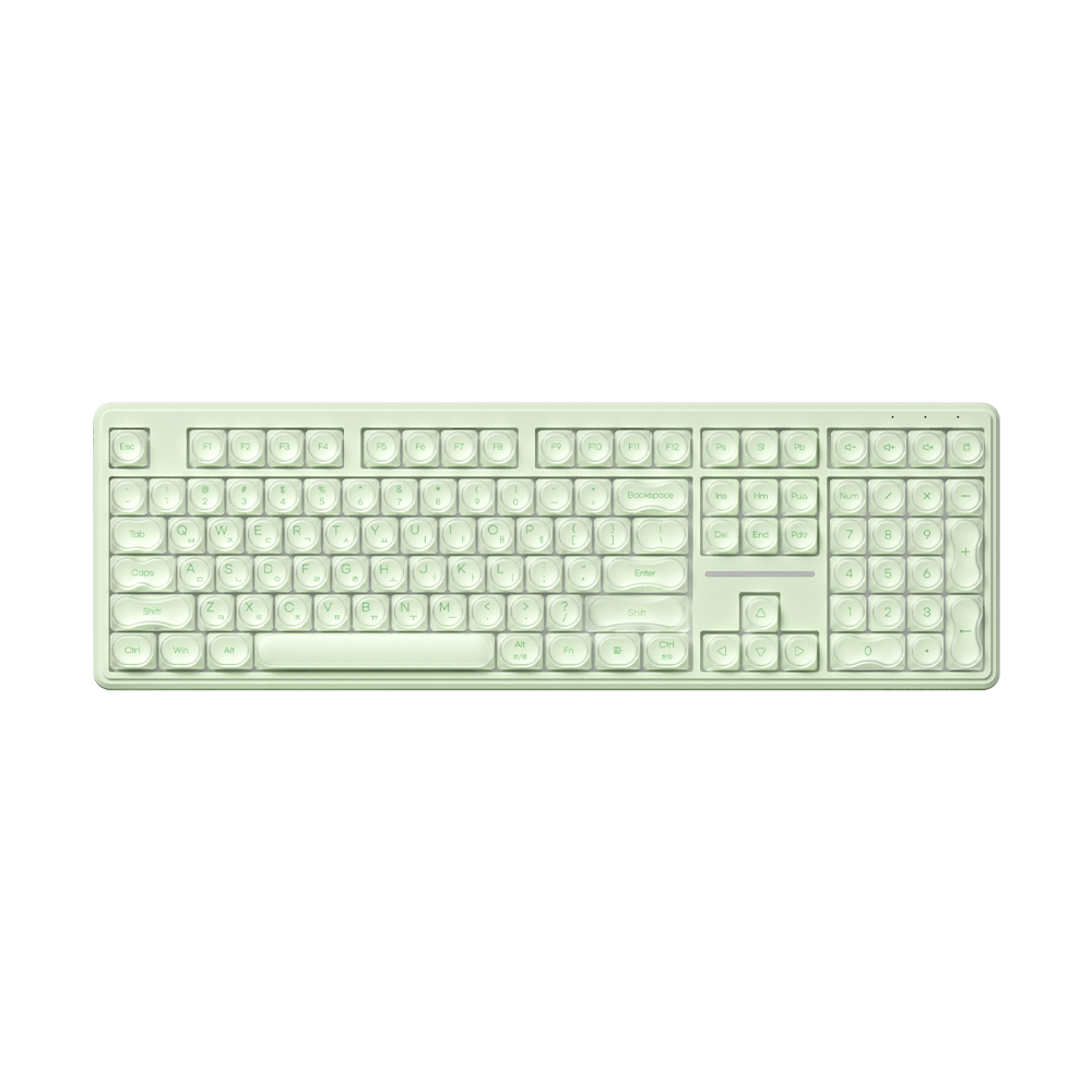 긱스타 파운데이션 유선 사무용 키보드 풀배열 저소음 USB-C 3C 시카민트, 멤브레인 - 상세 이미지 2
