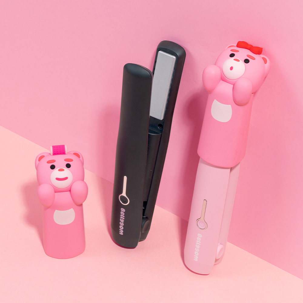 벨리곰 휴대용 매직기 무선 미니 판 고데기 뿌리볼륨 앞머리 초소형 - 상품 이미지