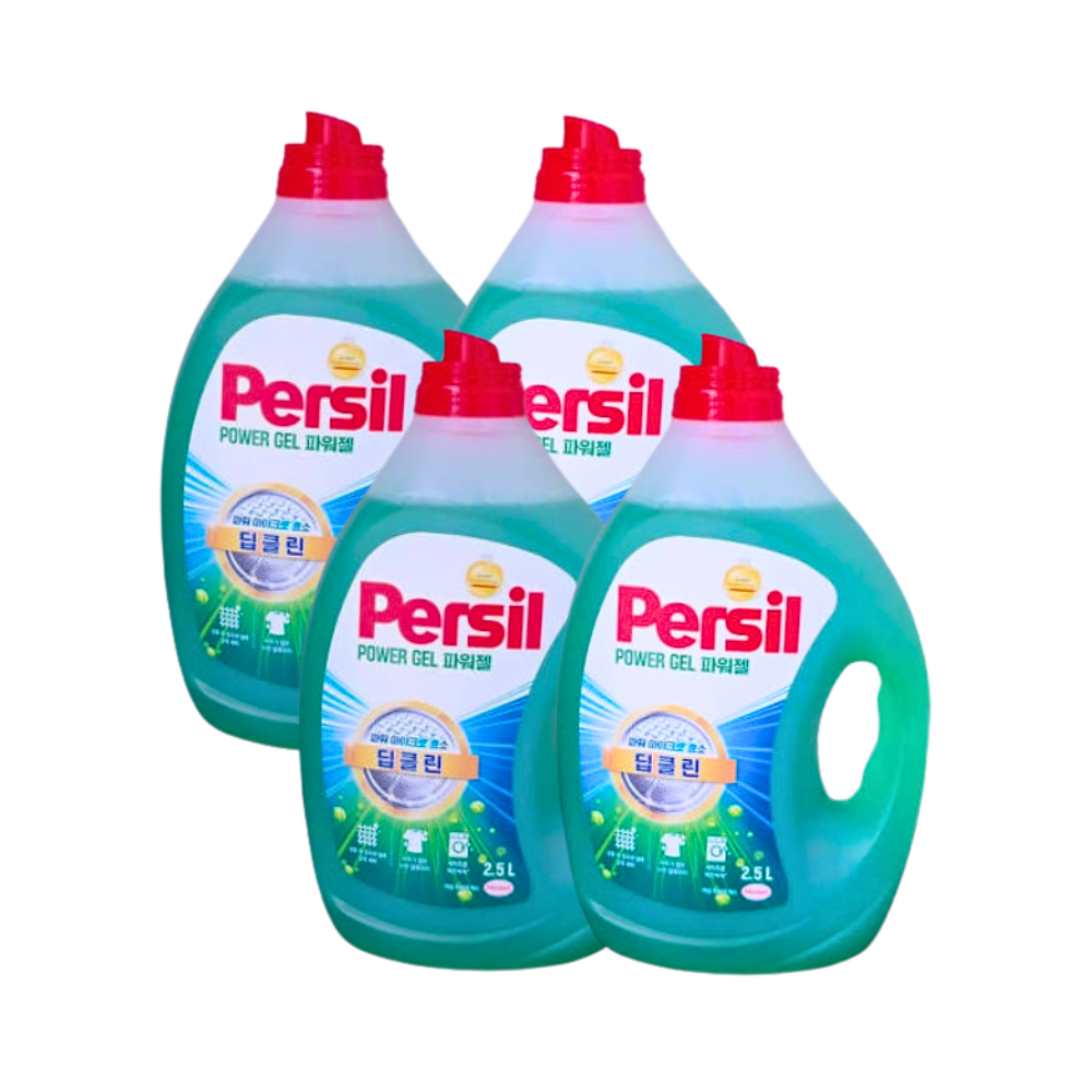 퍼실 파워젤 맥스 2.5L x4개 초미세효소 딥클린 세탁세제 겸용 - 상품 이미지