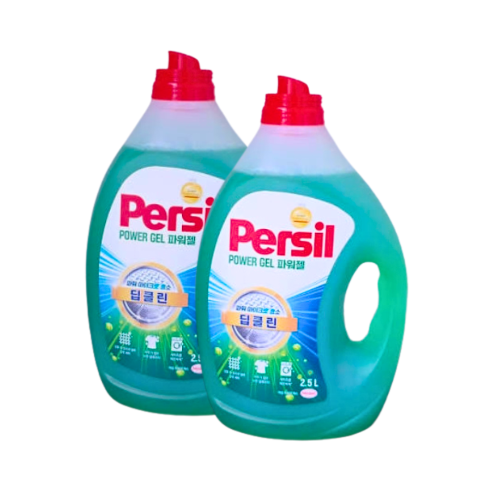 퍼실 파워젤 맥스 2.5L x2개 초미세효소 딥클린 세탁세제 겸용 - 상품 이미지