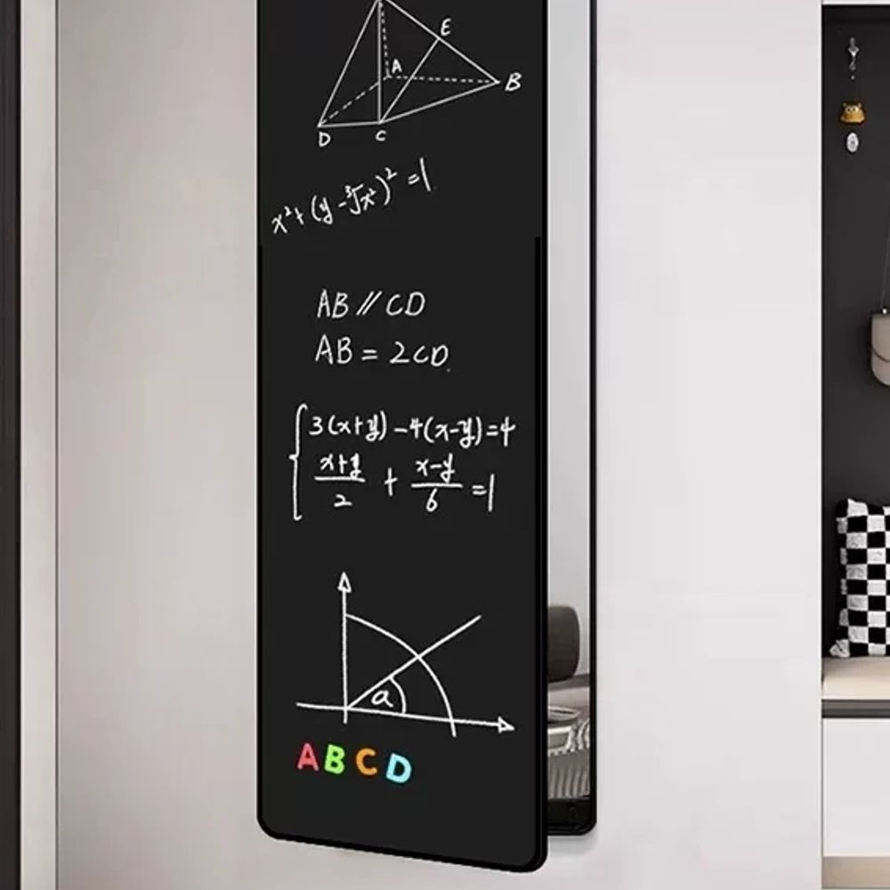 자석 전신거울 슬라이드 전신거울 옷장 부착형 가벼운 접착 문걸이 붙이는 160x60 - 상세 이미지 4