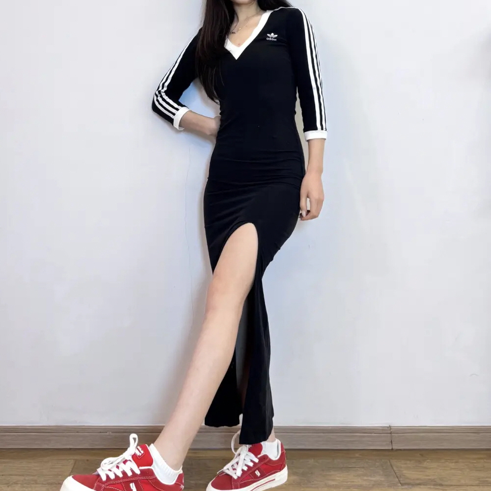 아디다스 오리지널 아디컬러 클래식 3S 맥시 드레스 블랙 IK0439 - 상세 이미지 3