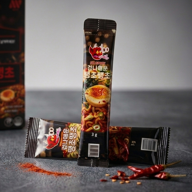 땡초 매운 고춧가루 스틱 60g (3g x 20p) 고추 가루 - 상품 이미지